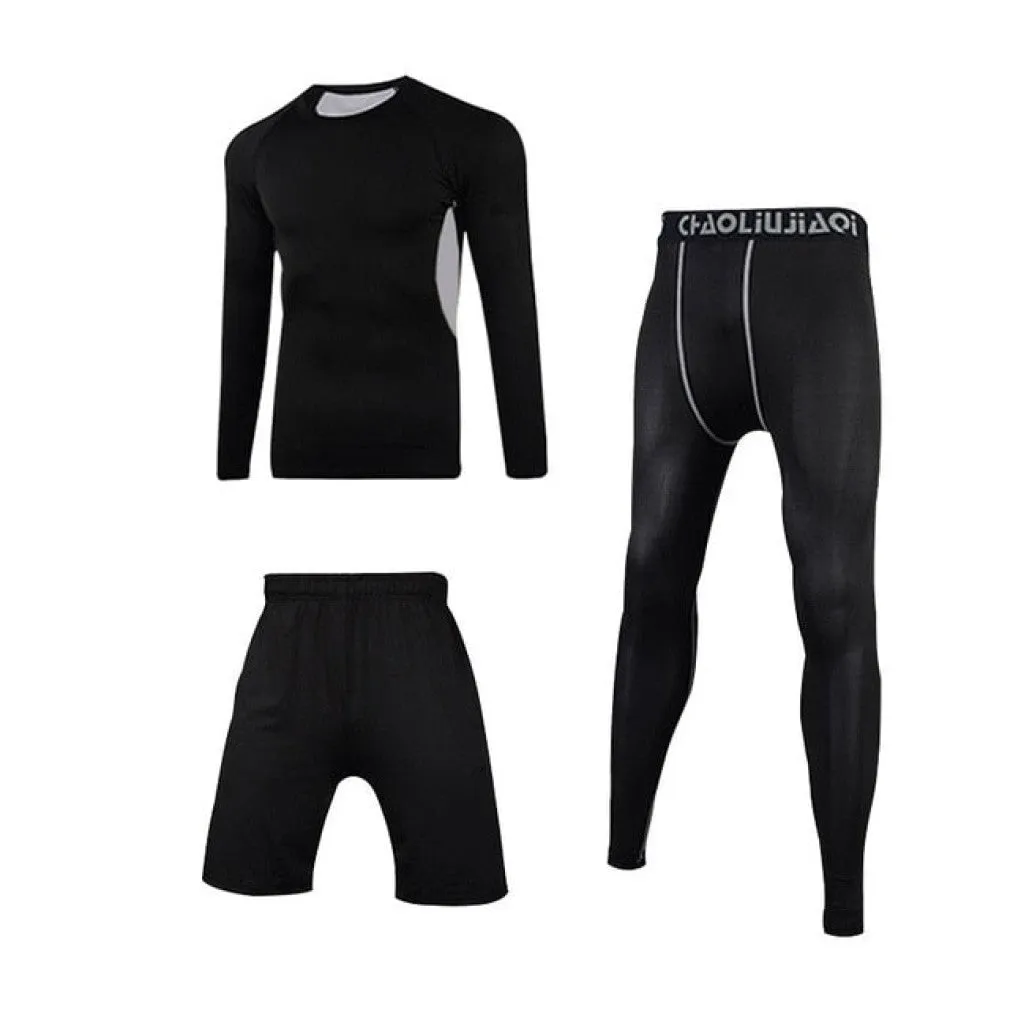 ContiNent 33 Men Sportswear Compression Sport Suits Quick Dry Running Sets Clothes Sports Joggers Training Gym Fitness Tracksuits Running Set