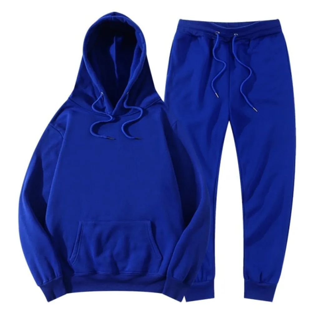 ContiNent 33 Men Women Tracksuit Hoodies Pants Jogging Sweatpants Sets Winter Fleece Jogger Sports Suit Sweatshirt Pullover Fashion