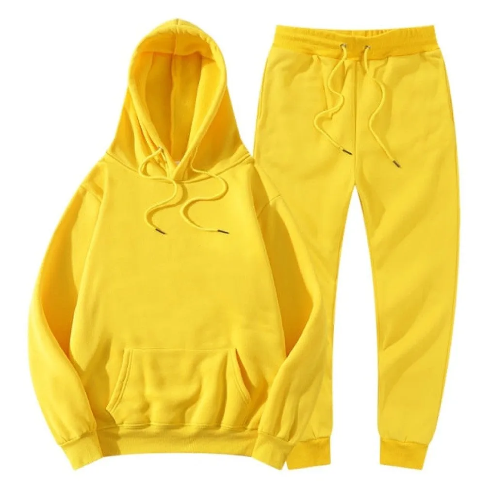 ContiNent 33 Men Women Tracksuit Hoodies Pants Jogging Sweatpants Sets Winter Fleece Jogger Sports Suit Sweatshirt Pullover Fashion