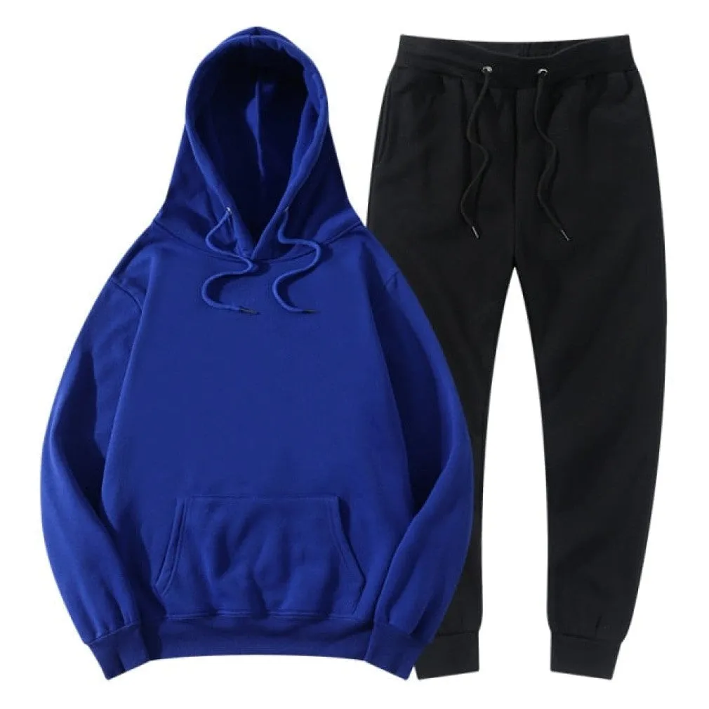 ContiNent 33 Men Women Tracksuit Hoodies Pants Jogging Sweatpants Sets Winter Fleece Jogger Sports Suit Sweatshirt Pullover Fashion