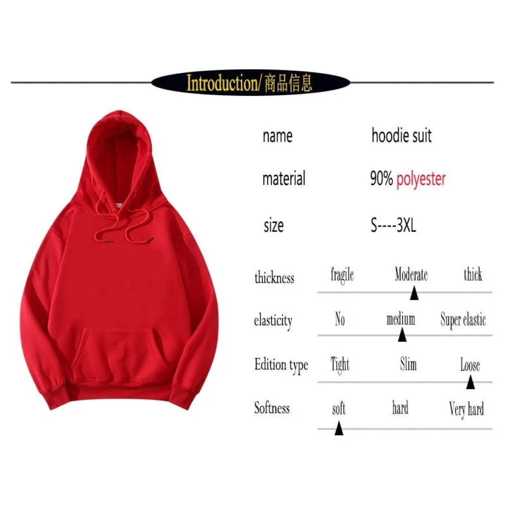 ContiNent 33 Men Women Tracksuit Hoodies Pants Jogging Sweatpants Sets Winter Fleece Jogger Sports Suit Sweatshirt Pullover Fashion
