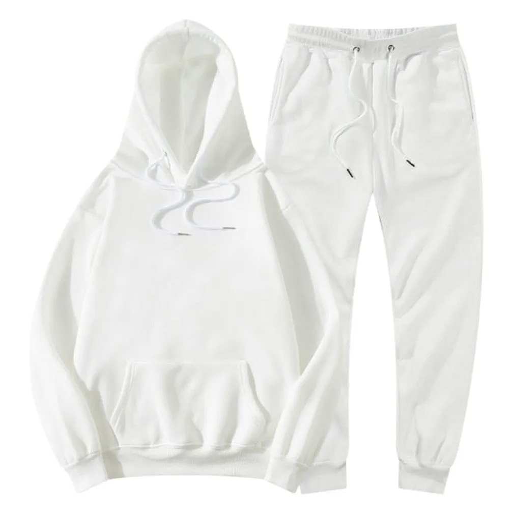 ContiNent 33 Men Women Tracksuit Hoodies Pants Jogging Sweatpants Sets Winter Fleece Jogger Sports Suit Sweatshirt Pullover Fashion