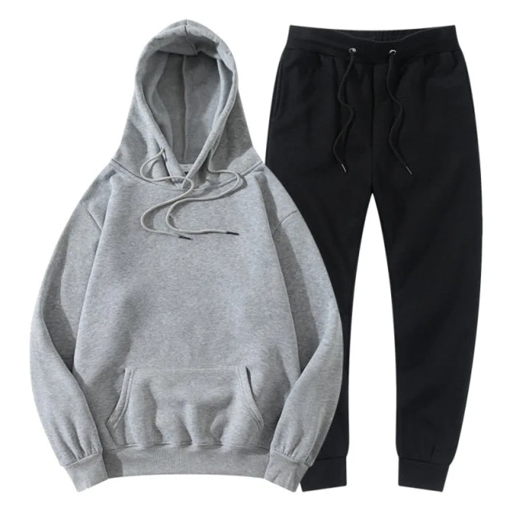 ContiNent 33 Men Women Tracksuit Hoodies Pants Jogging Sweatpants Sets Winter Fleece Jogger Sports Suit Sweatshirt Pullover Fashion
