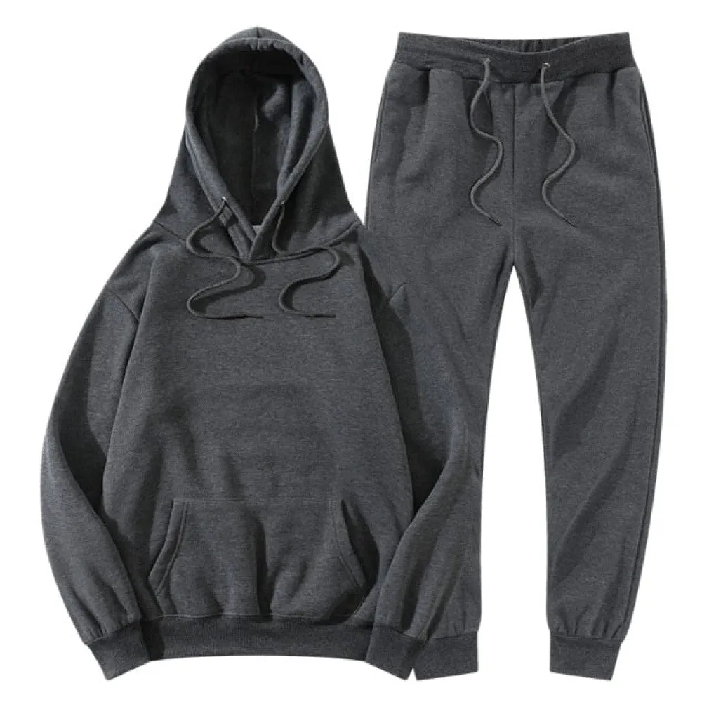 ContiNent 33 Men Women Tracksuit Hoodies Pants Jogging Sweatpants Sets Winter Fleece Jogger Sports Suit Sweatshirt Pullover Fashion
