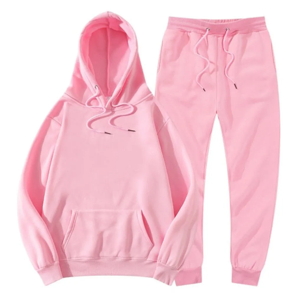 ContiNent 33 Men Women Tracksuit Hoodies Pants Jogging Sweatpants Sets Winter Fleece Jogger Sports Suit Sweatshirt Pullover Fashion