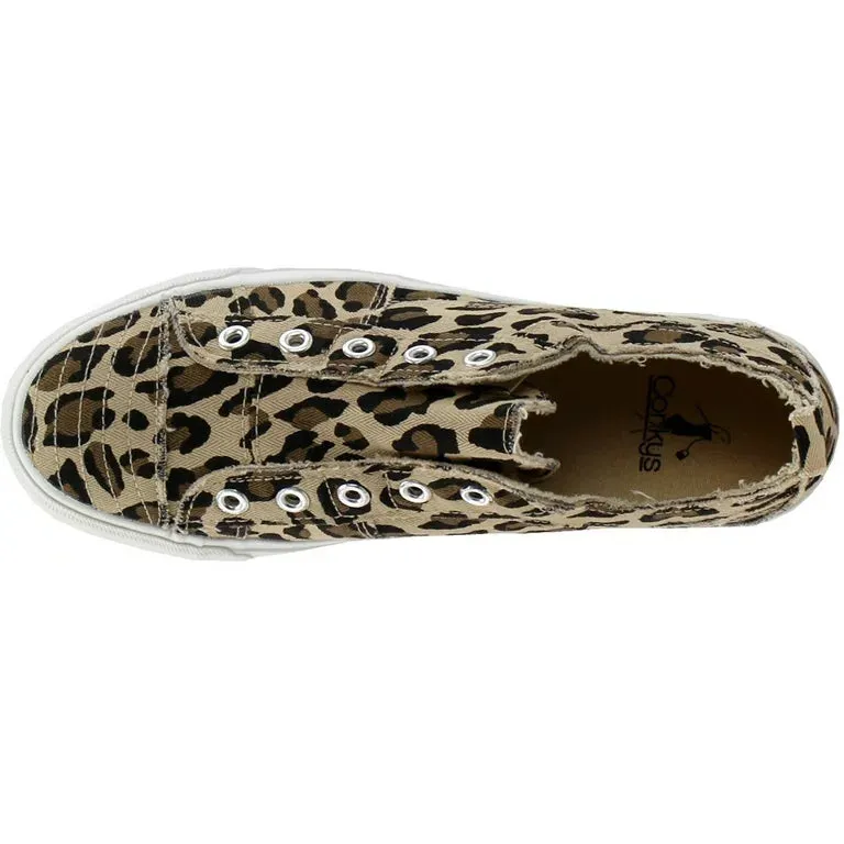 Corkys Babalu Leopard slip on shoes