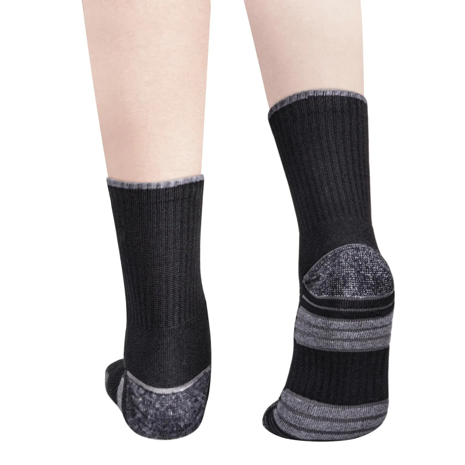 Cotton Casual Crew Socks - 5 Pairs Cute Winter Warm Thick