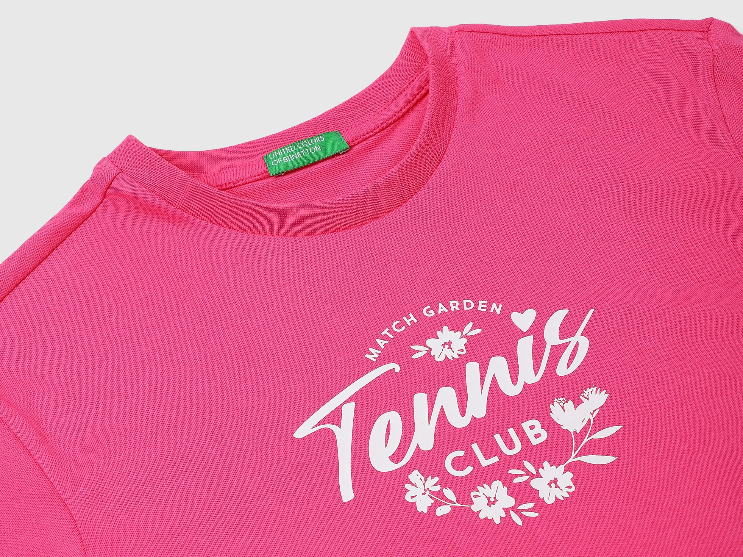 Cotton Printed Round Neck Girls T-shirts
