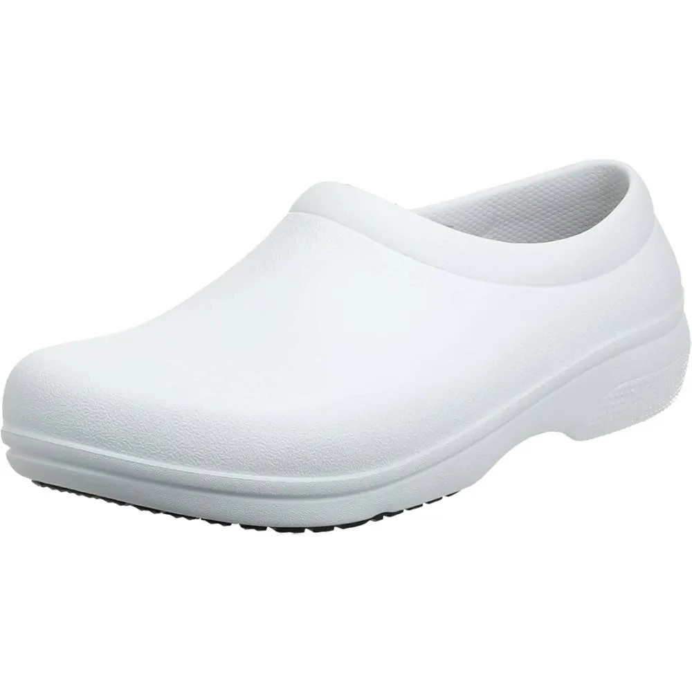 Crocs Unisex-Adult Men's and Women's on The Clock Clog | Slip Resistant Work Shoes | Multiple Colors and Sizes
