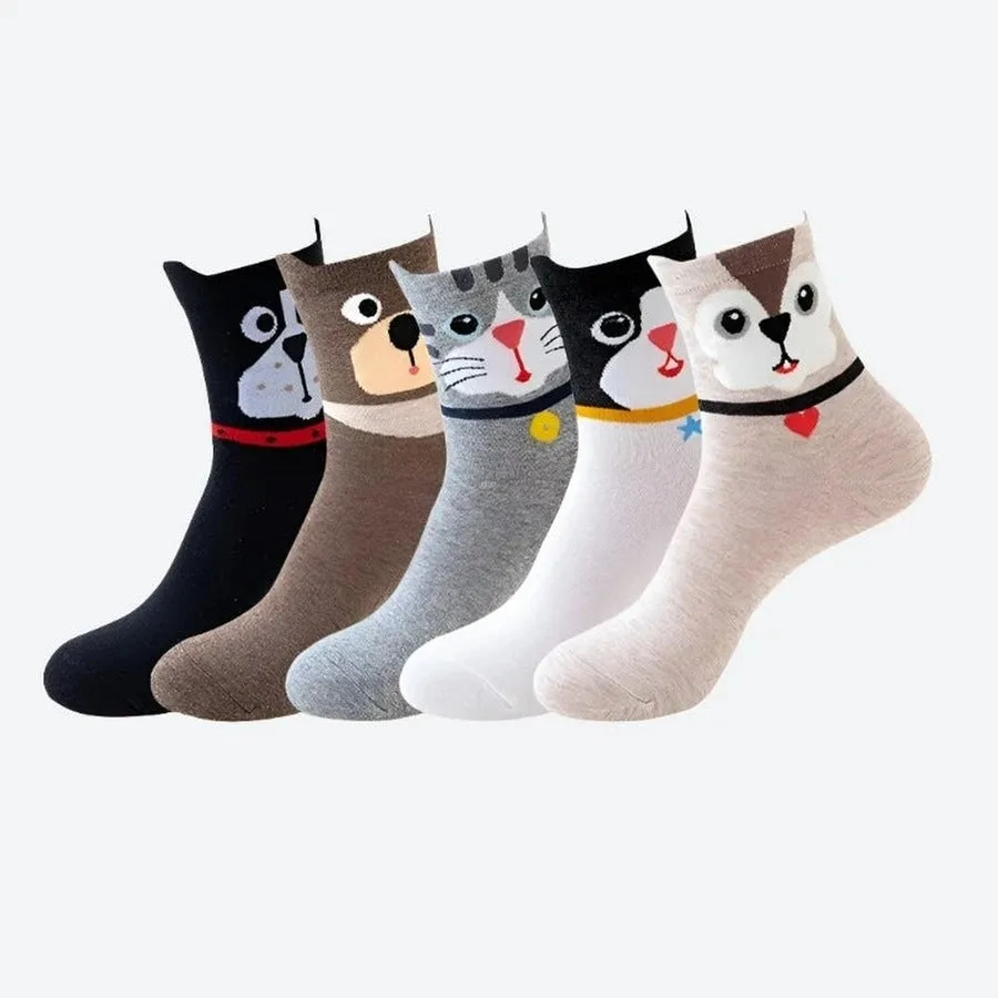 Cute Comfortable Animal Print Socks