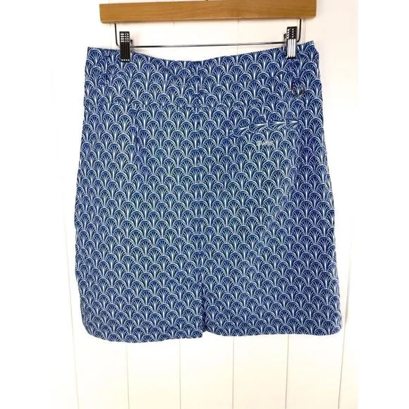 Daily Sports Swedish Blue Design Tennis Golf Skort Size US 8 Polyester
