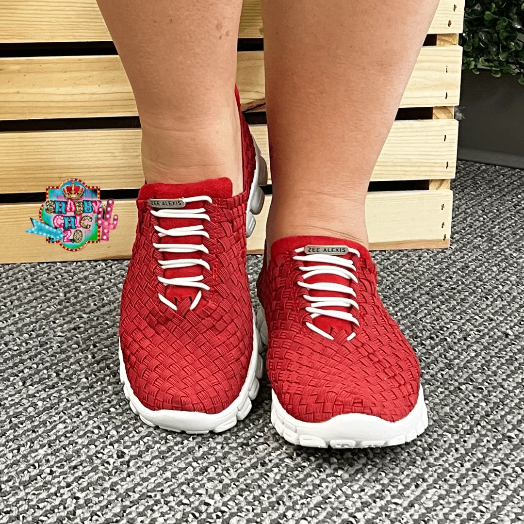 Danielle Tennis Shoes - Red