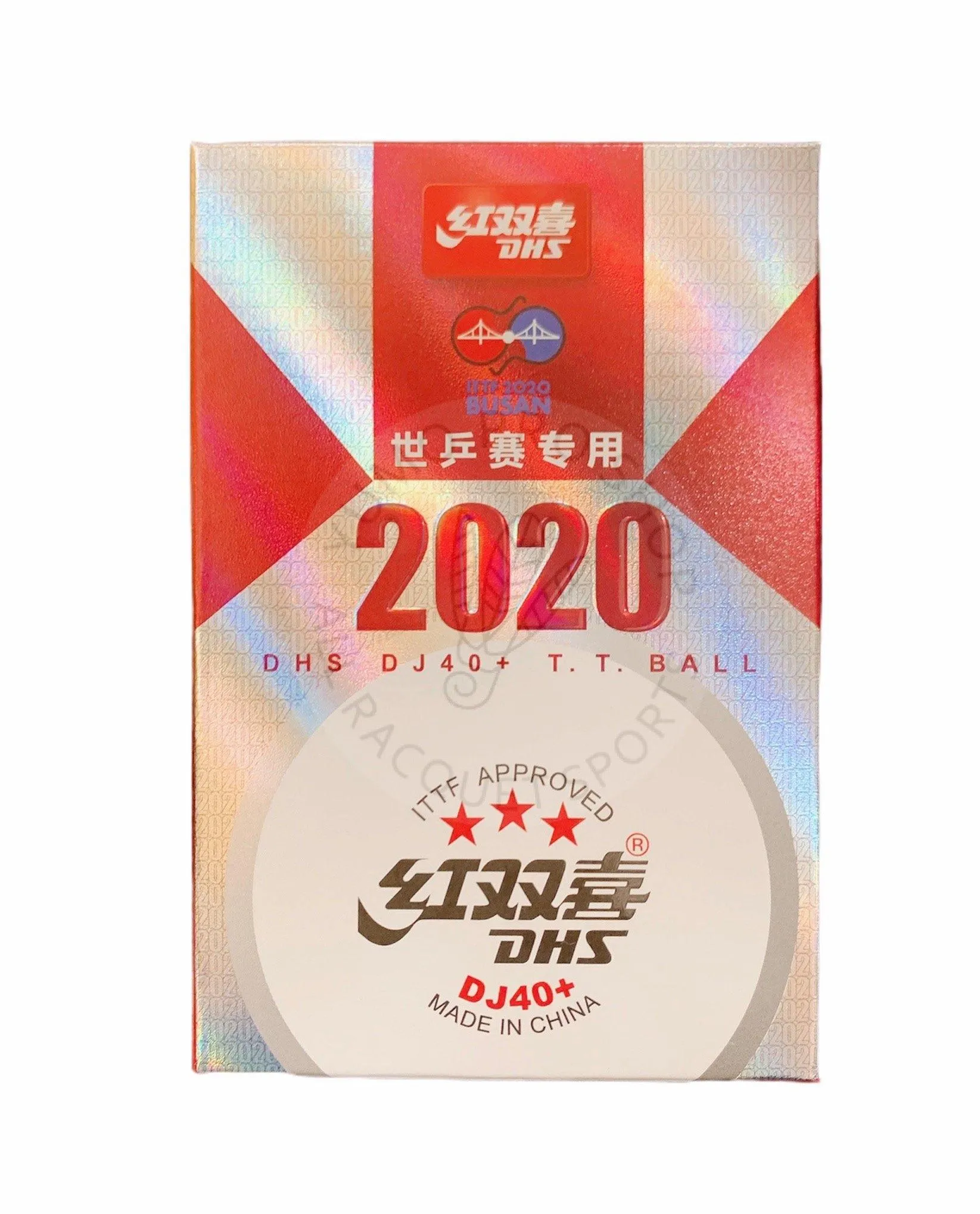 DHS DJ40  3 star ITTF BUSAN World T.T Ball [White]