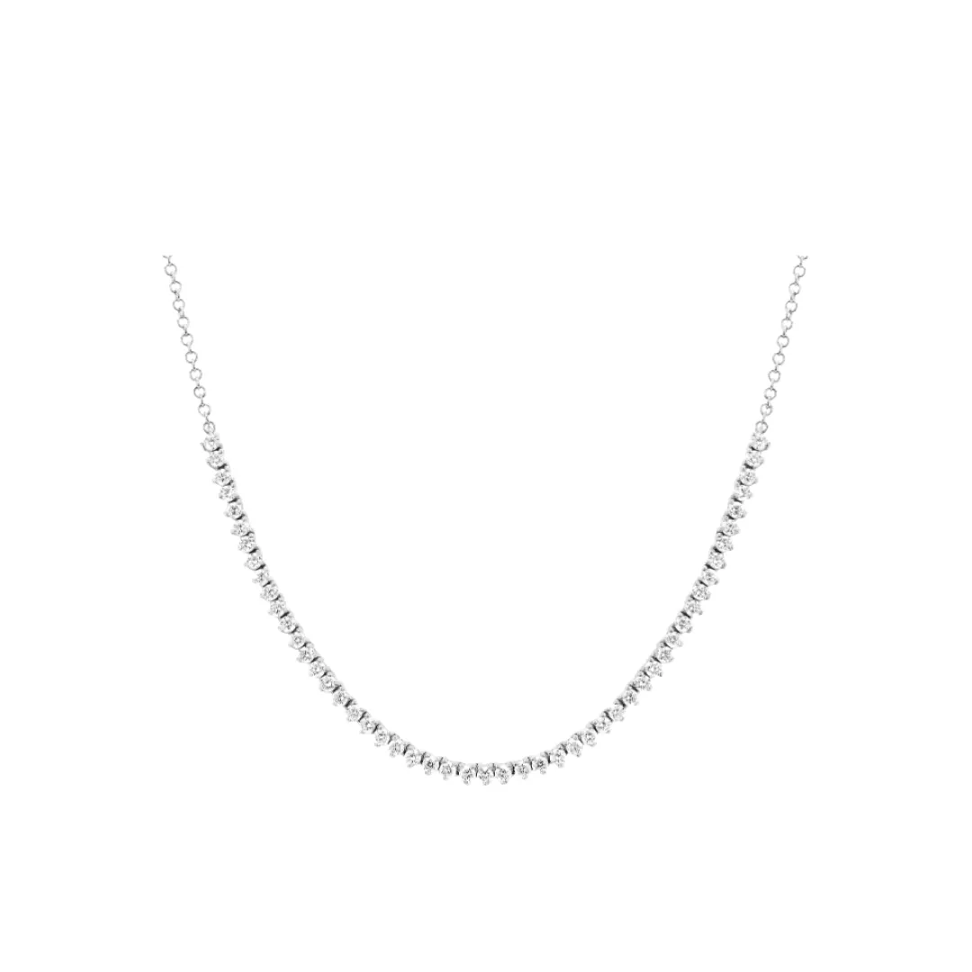 Diamond Line Tennis Necklace