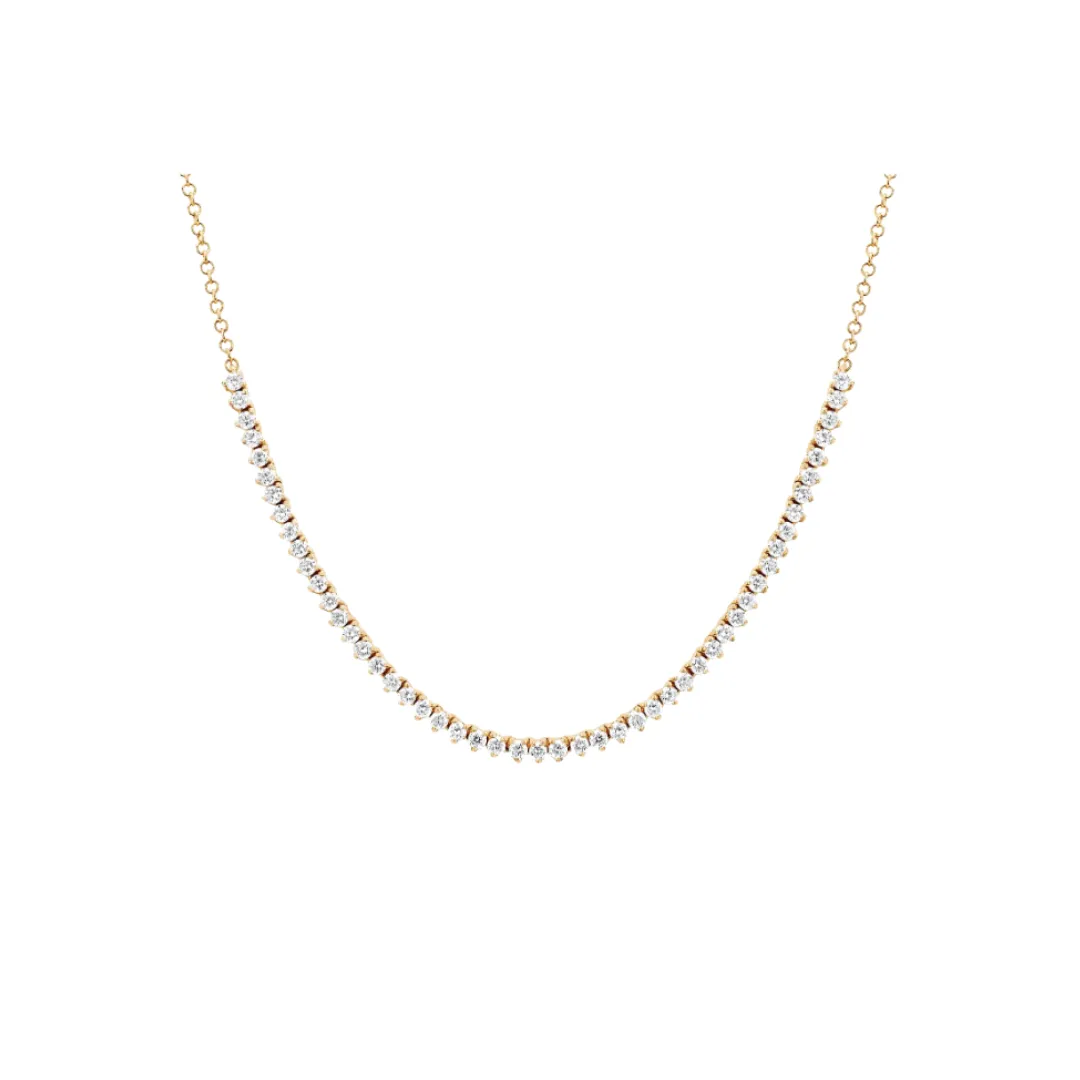 Diamond Line Tennis Necklace