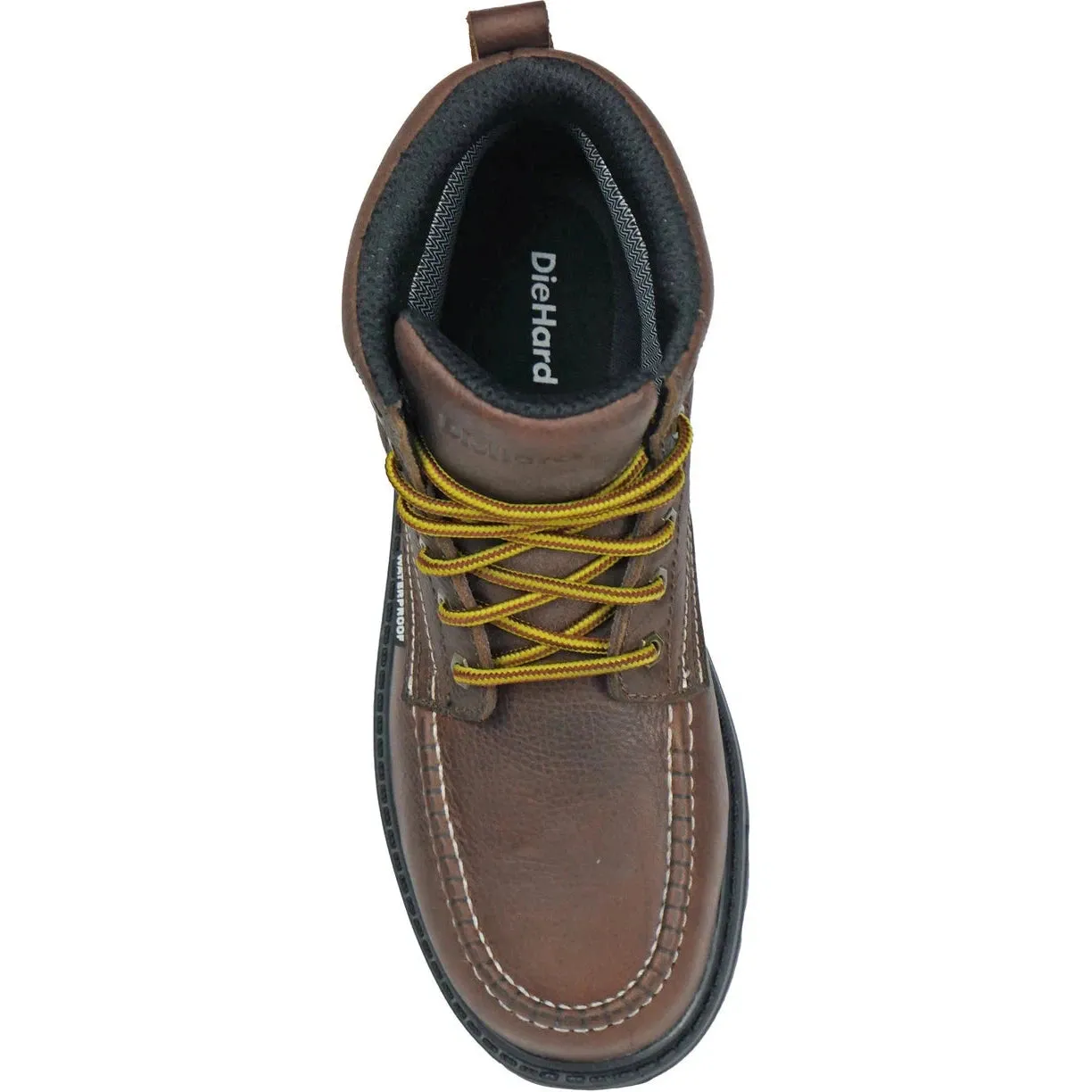 DieHard Men's Tundra Composite Toe Waterproof Slip Resistant Work Boot - Brown DH60861