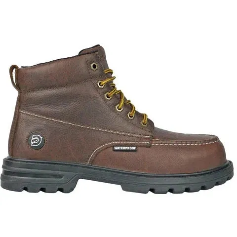 DieHard Men's Tundra Composite Toe Waterproof Slip Resistant Work Boot - Brown DH60861