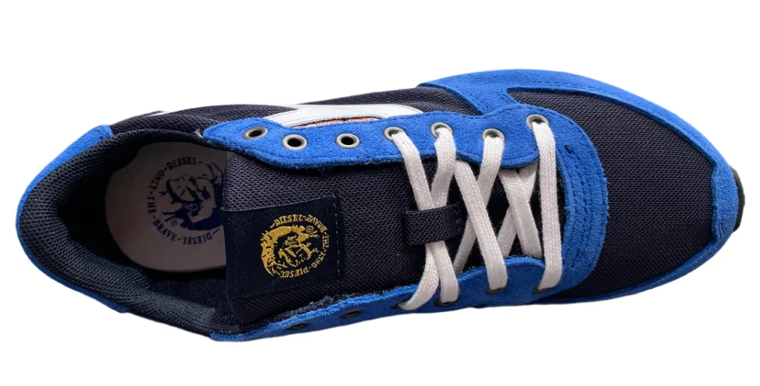 Diesel Kids Youth PASS ON KYO STRAP Sneakers Casual Shoes Blue Night
