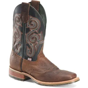 Double H Men's Haywood 11" Square Toe Slip Resist Work Boot -Brown- DH4661