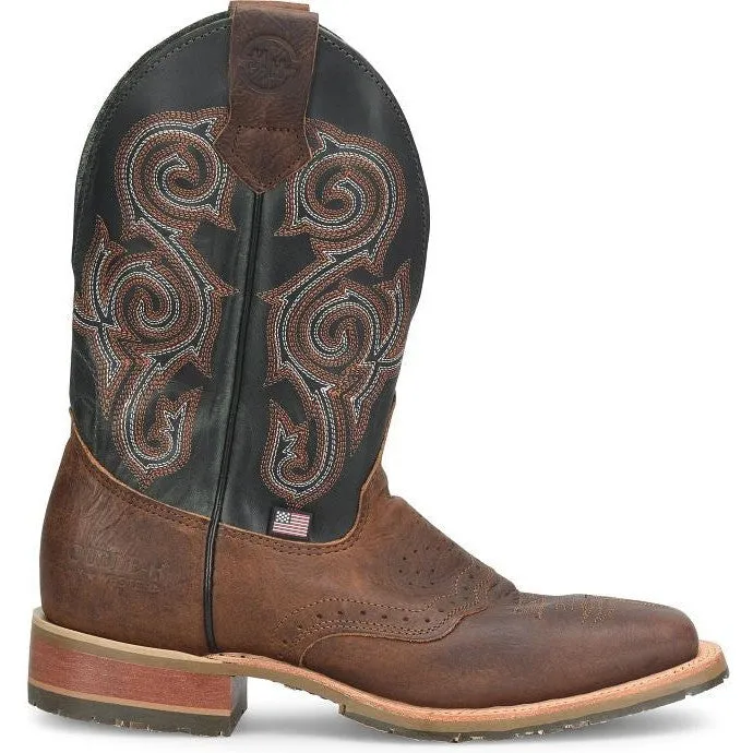 Double H Men's Haywood 11" Square Toe Slip Resist Work Boot -Brown- DH4661