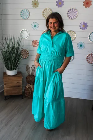 Dress To Impress Maxi • Teal - PLUS