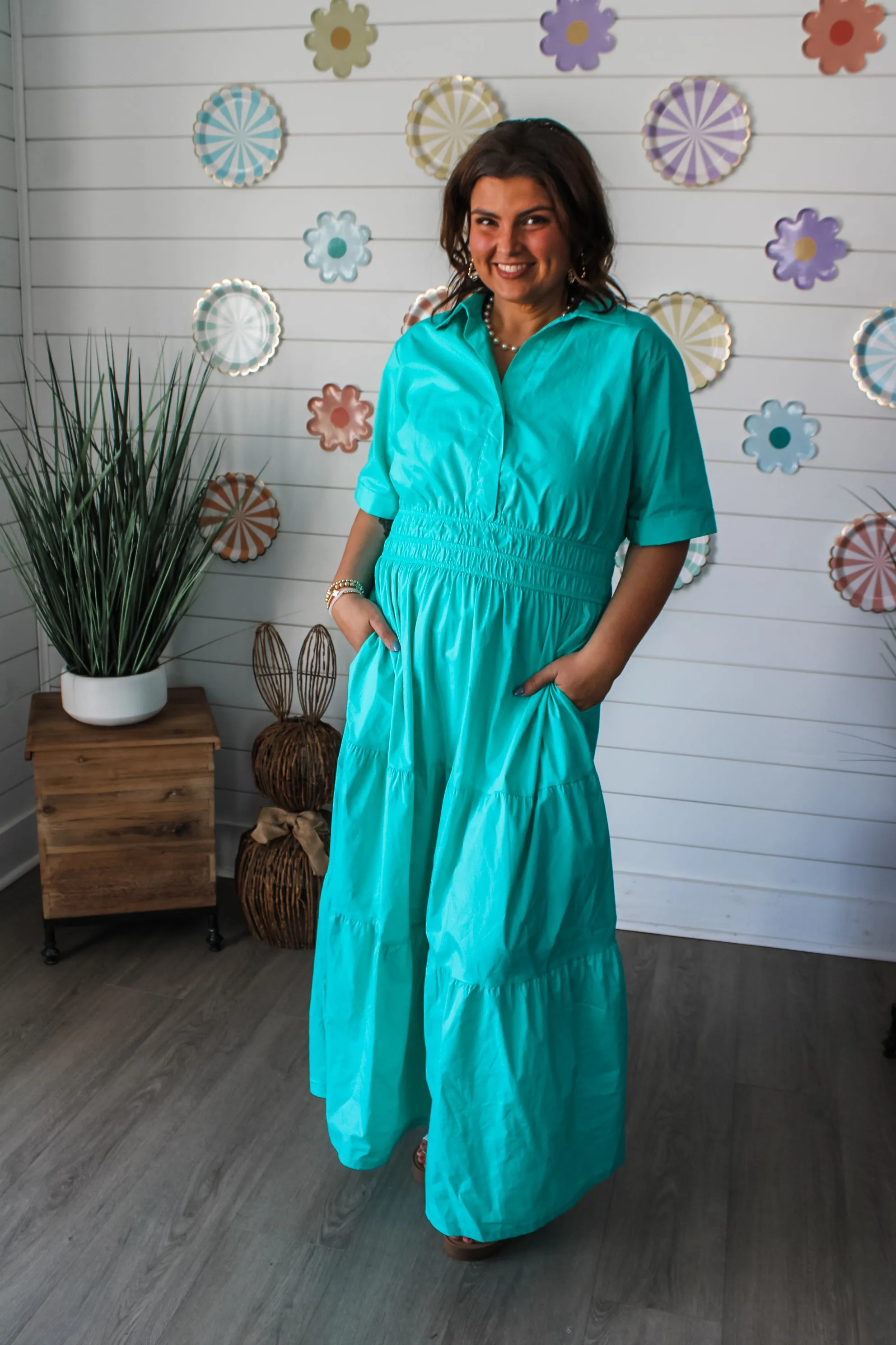 Dress To Impress Maxi • Teal - PLUS