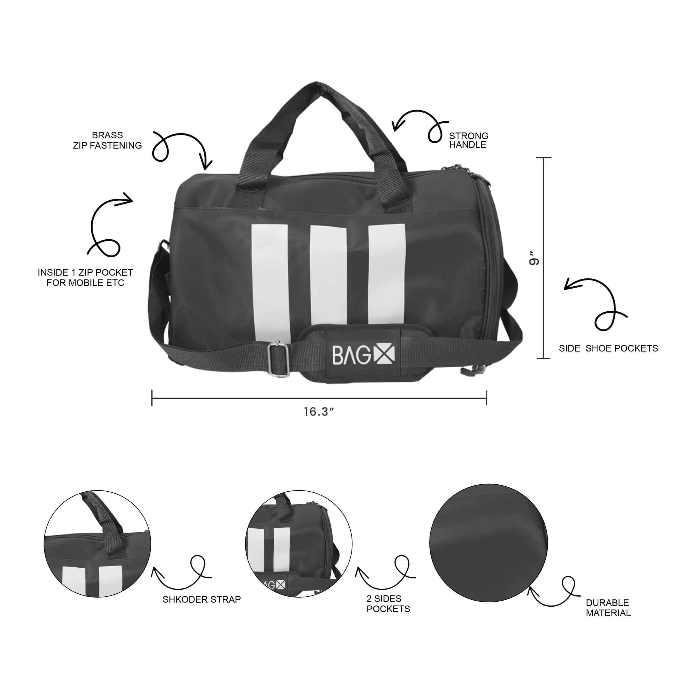 DUFFEL BAG Navy BLUE (Prm) - LEFTOVER