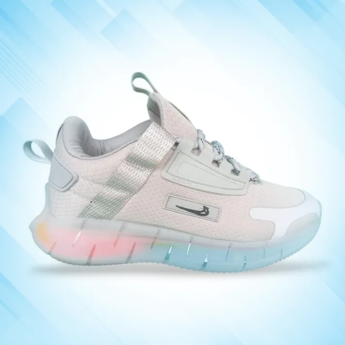 Duke 2031 Men's Sports Shoes - Off-White with Gradient Sole - Versatile Performance Sneakers