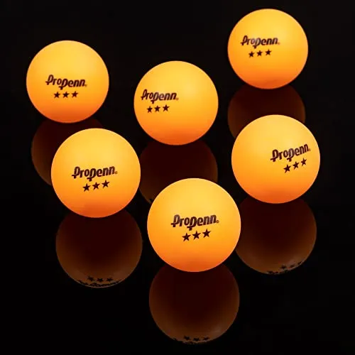 EastPoint Sports 3-Star Table Tennis Balls (Orange, 40mm) - Pack of 6