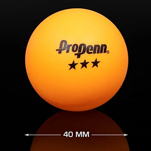 EastPoint Sports 3-Star Table Tennis Balls (Orange, 40mm) - Pack of 6
