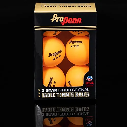 EastPoint Sports 3-Star Table Tennis Balls (Orange, 40mm) - Pack of 6