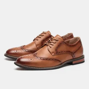 Edward - Leather Brogue Shoes