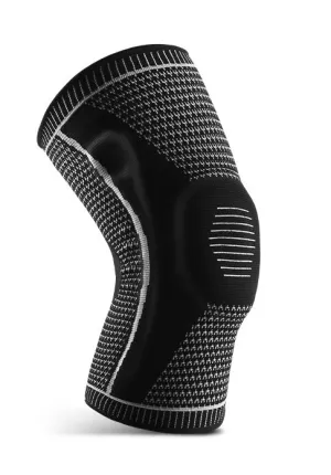 Elastic Spring Support and Silicone Protection Knee Brace for Load-reducing and Compression Protection