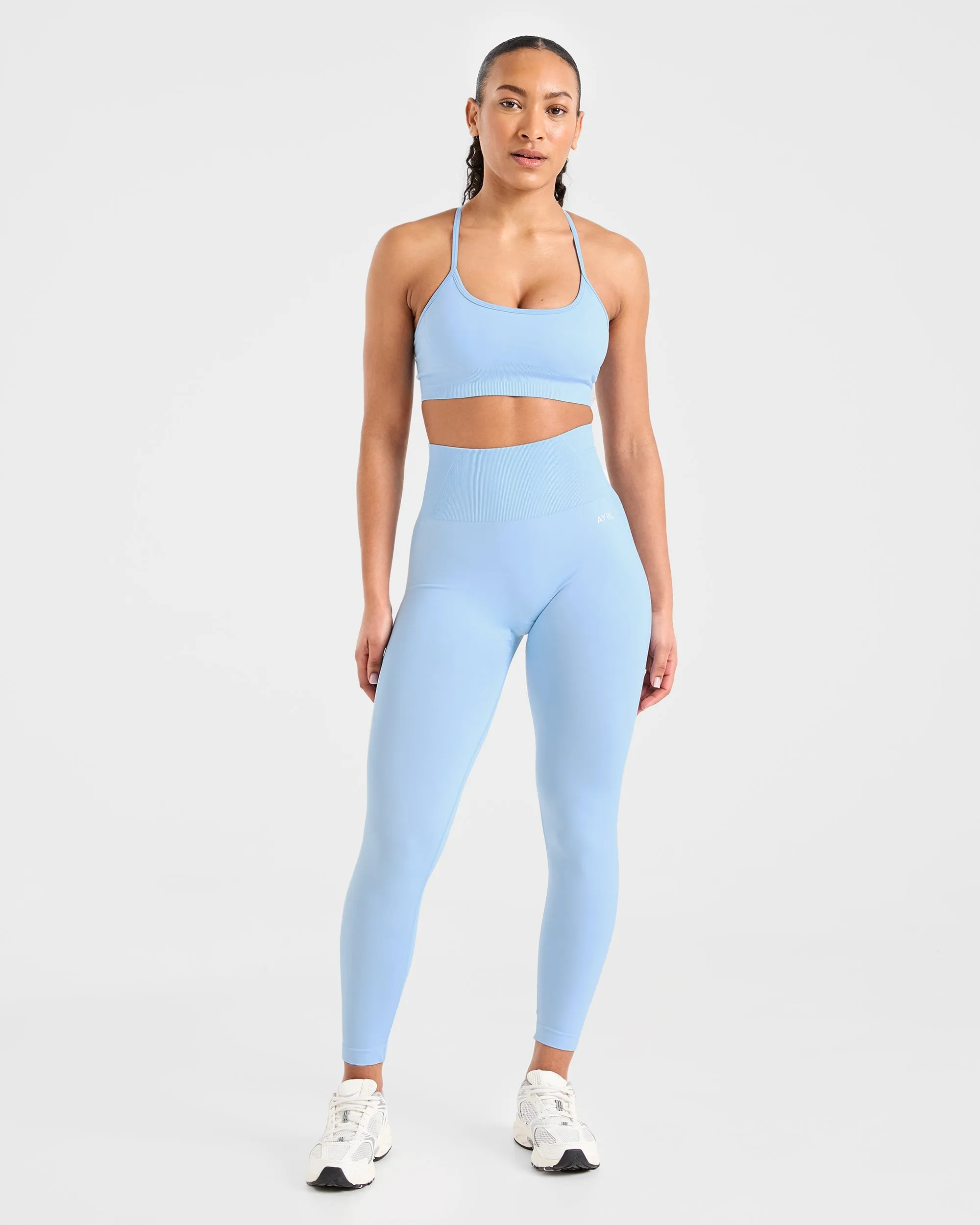 Empower Seamless Sports Bra - Sky Blue