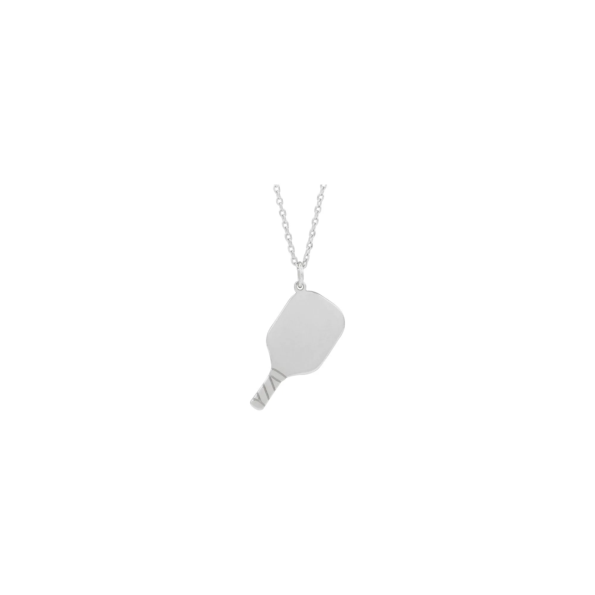 Engravable Pickleball Paddle Necklace
