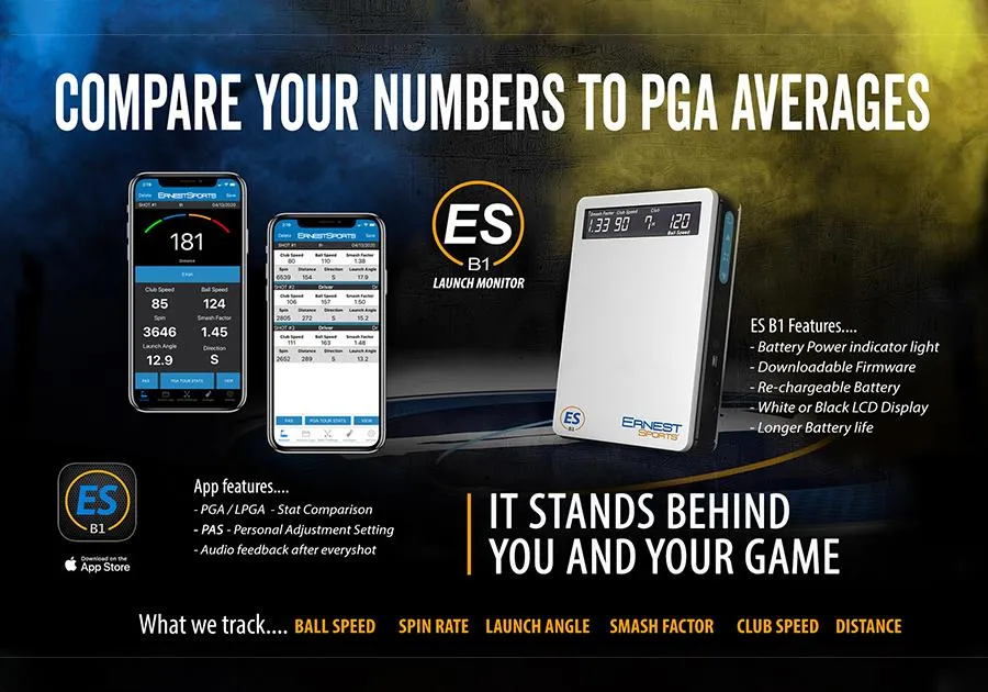 Ernest Sports ESB1 Golf Launch Monitor