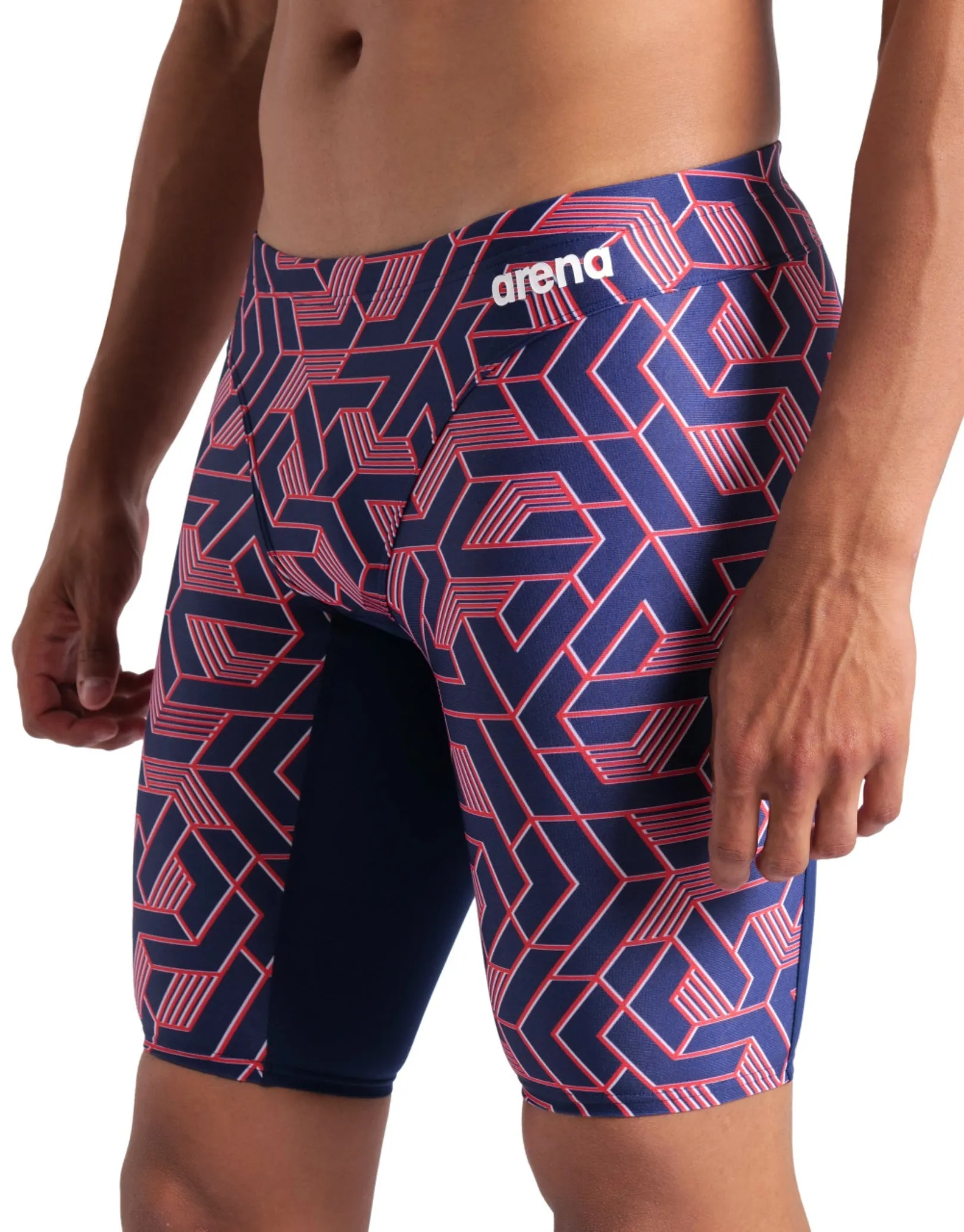 Escape Swim Jammer - Navy/Team Red