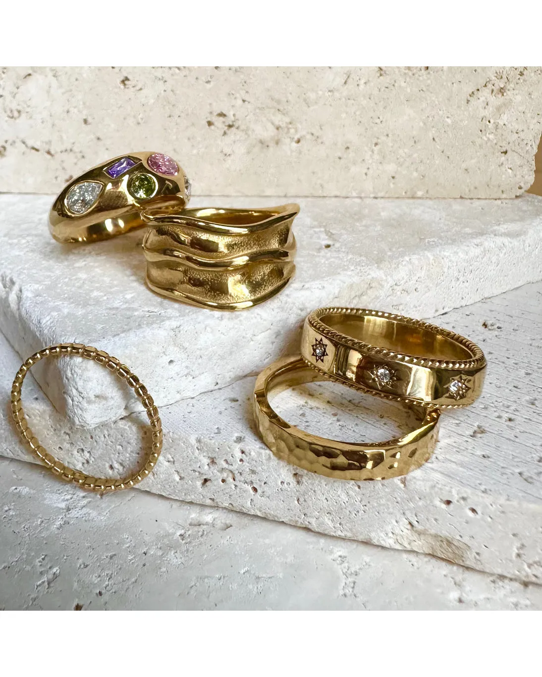 Ever Jewellery Medley Ring - Gold