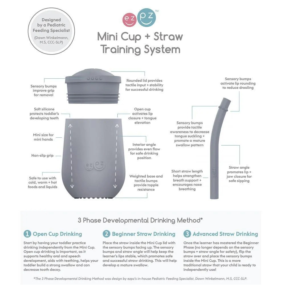 EzPz Mini Cup   Straw Training System (Blue)
