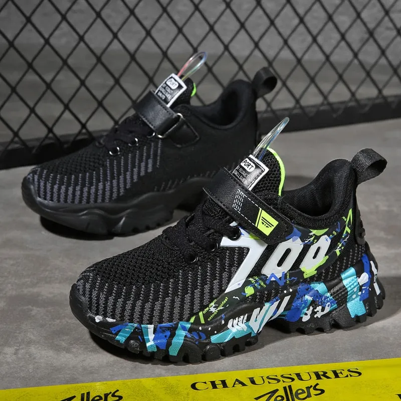 Fashion Boy Running Sneakers Breathable Toddler