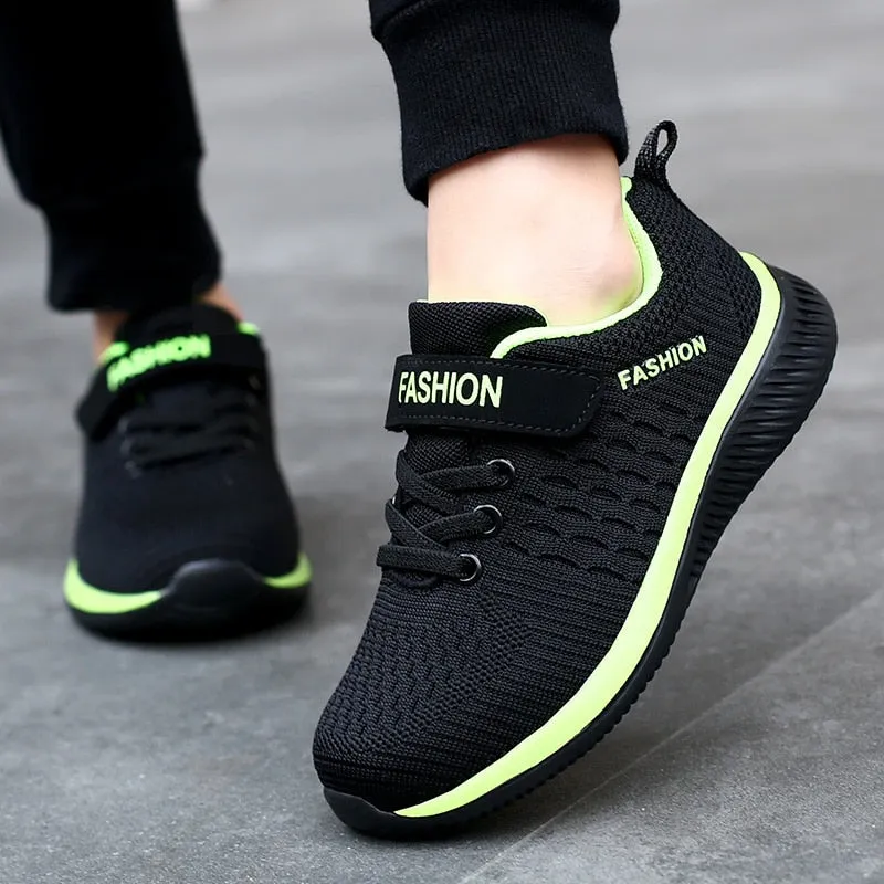 Fashion Kids Sport Shoes Hook & Loop Running Sneakers