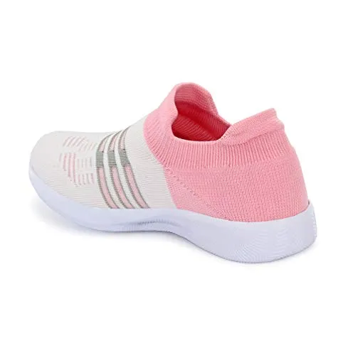 Fashion Tree Timberwood LDS06 Ultra Light Weight Running,Walking,Sports,Gym and Jogging Shoes for Women and Girls in Pink Colour,Size: UK6
