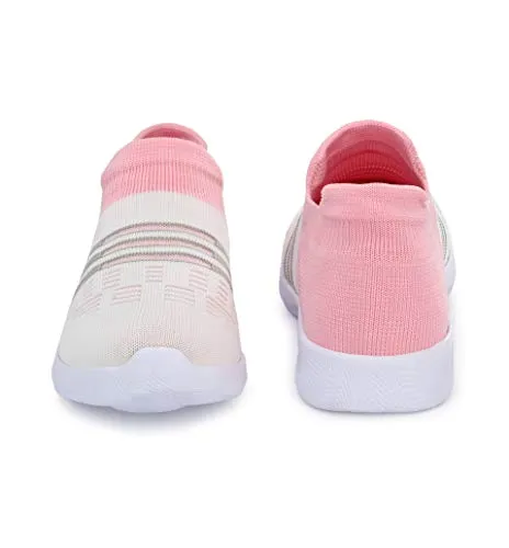 Fashion Tree Timberwood LDS06 Ultra Light Weight Running,Walking,Sports,Gym and Jogging Shoes for Women and Girls in Pink Colour,Size: UK6