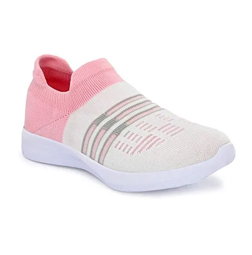 Fashion Tree Timberwood LDS06 Ultra Light Weight Running,Walking,Sports,Gym and Jogging Shoes for Women and Girls in Pink Colour,Size: UK6