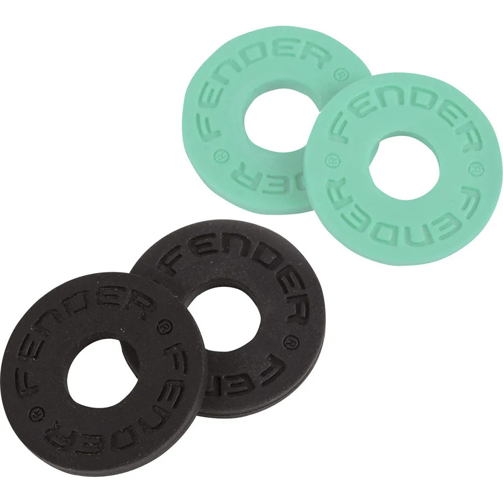 Fender Strap Blocks 4pk - 2 Black, 2 Surf Green