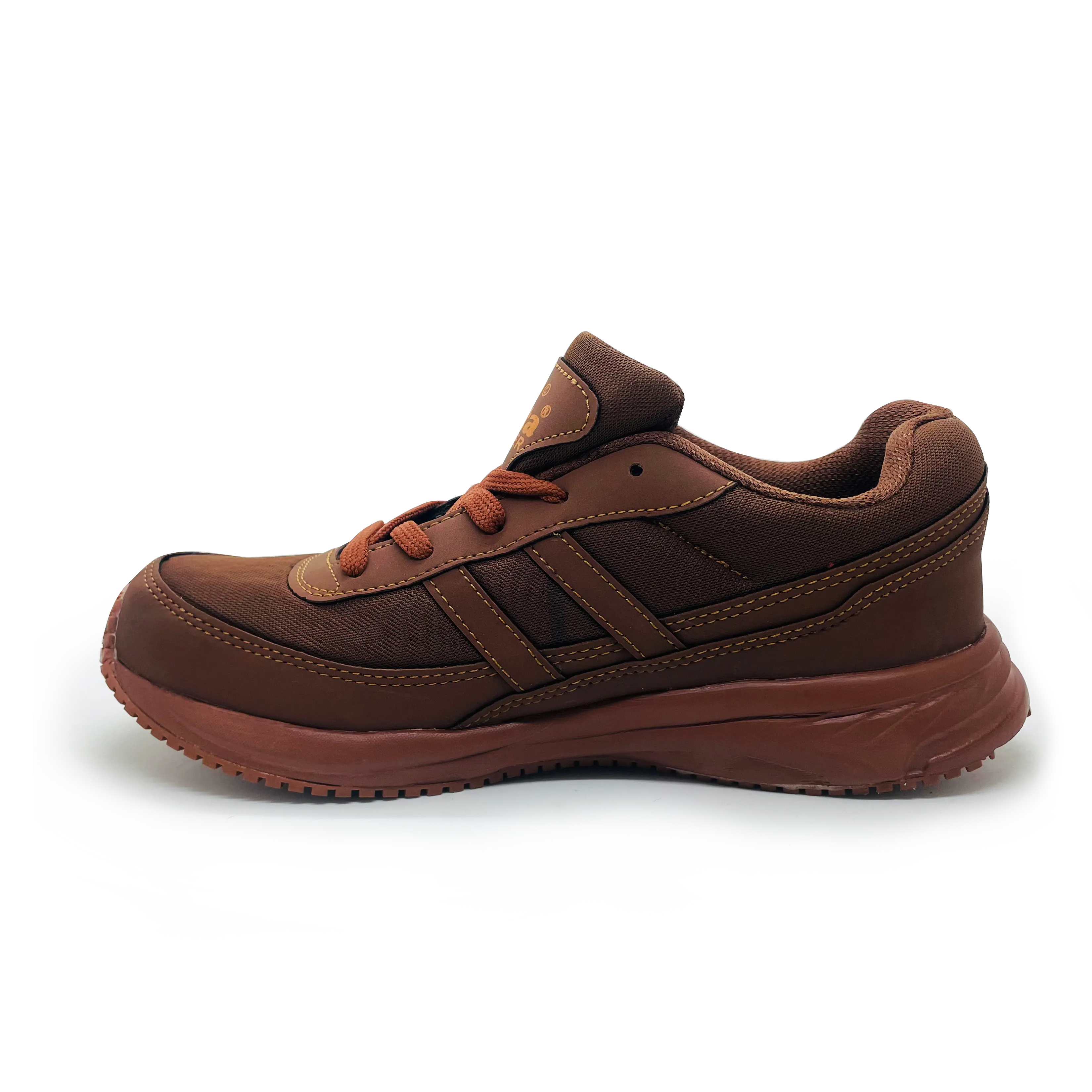 Fenta Sports Boys Fighter Marathon Shoes (Black and Brown)