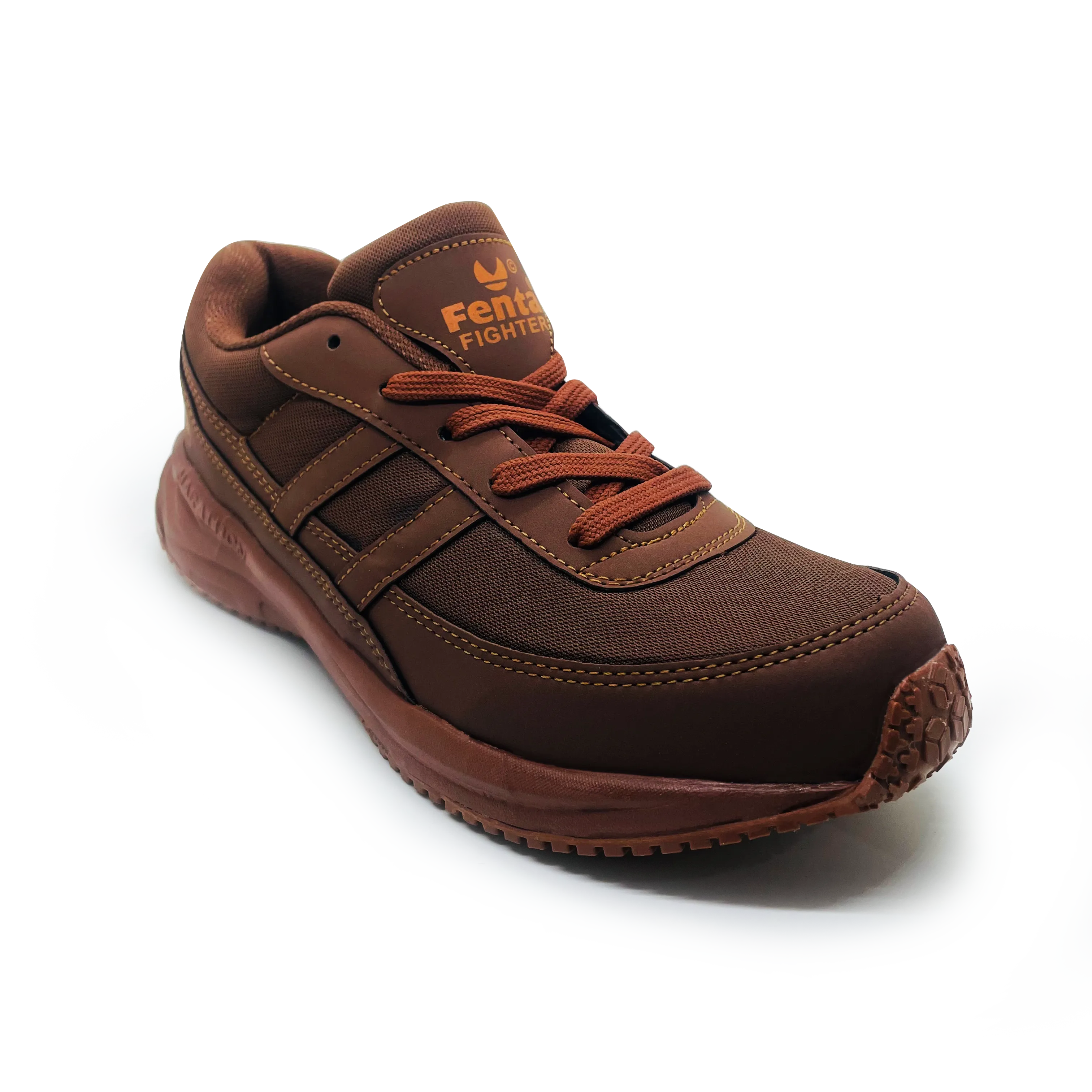 Fenta Sports Boys Fighter Marathon Shoes (Black and Brown)