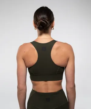 FIERCE Sports Bra in Olive