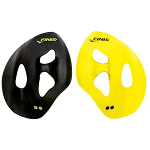 Finis 1.05.033.04 ISO Hand Paddles, Small (Black/Yellow)