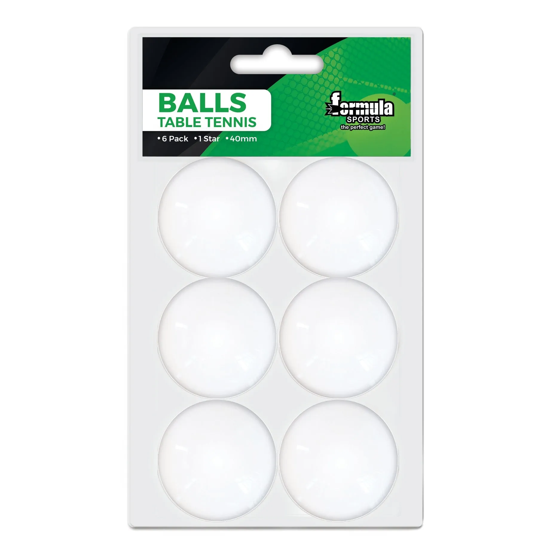 Formula Sport Table Tennis Balls White & Orange 12pk